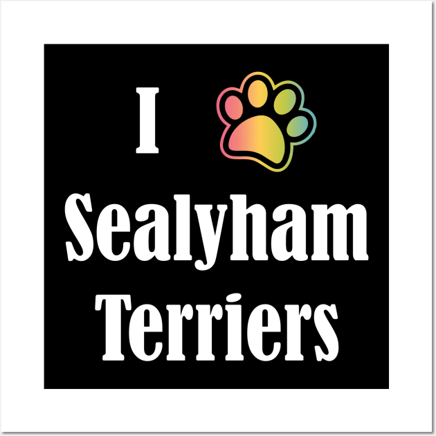 I Heart Sealyham Terriers | I Love Sealyham Terriers Wall Art by jverdi28